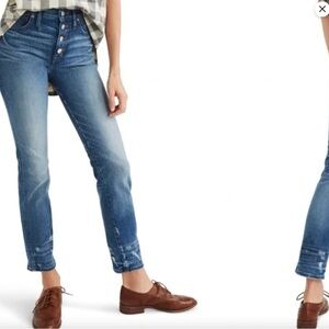 Madewell Slim Straight Jean Button through